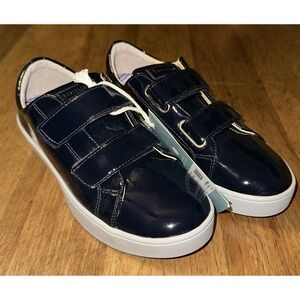 Revitalign Women's Navy Blue Adjustable Strap Patent Leather Comfort Shoe 8D